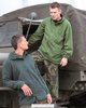 Holländische Armee-Kälteschutzjacke, grün, gebr., 80 % Wolle